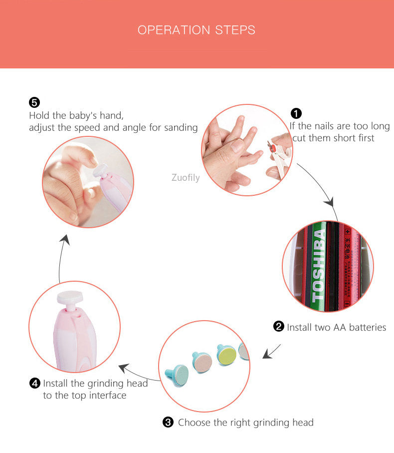 Baby Nail Trimmer – Safe, Electric, and Gentle Nail Care for Infants & Toddlers in UAE.